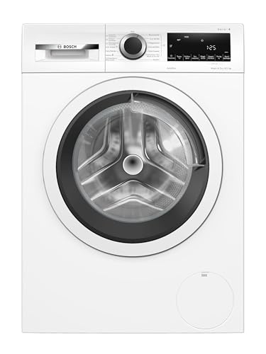 Bosch WNA13441 Serie 4 Waschtrockner, 9 kg Waschen & 5 kg Trocknen, 1400 UpM, optimale Trocknung, clevere Dampfbehandlung, leiser und effizienter Motor, Wäschepflege in 60 Minuten