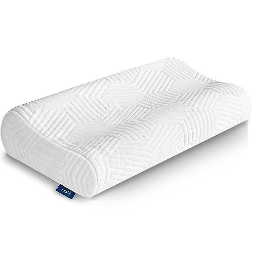 LAMB Höheneinstellbares Memory Foam Kissen Kopfkissen,Nackenkissen Nackenstützkissen Ergonomisches Kopfkissen Antischnarchkissen mit abnehmbarem Bezug