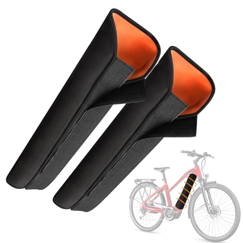 2 Stück E-Bike Akku Schutzhülle, Ebike Akku Abdeckungen für 28-36cm,Akku Schutz Abdeckung Lebensdauer Akku Verlängern, Kältebeständig, Staubdicht, Wasserdicht
