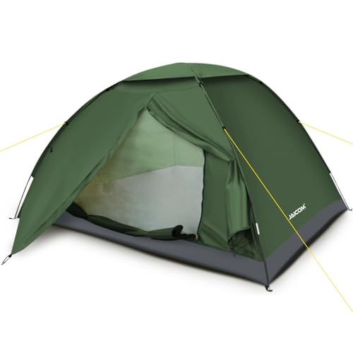 JAICOM Zelt 2 Personen Camping Zelt, Leicht, Stabil, Wasserdicht Kuppelzelt, 3-4 Saison Ultraleicht Zelte Mit Kleinem Packmaß, für Camping, Trekking, Familie, Outdoor