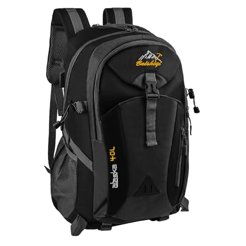 NVIYAM Wanderrucksack, 40L Herren Damen Trekkingrucksack, Wasserdicht Rucksack Leicht Groß Reiserucksack, Outdoorrucksack mit Reflexstreifen für Wandern, Radfahren, Bergsteigen
