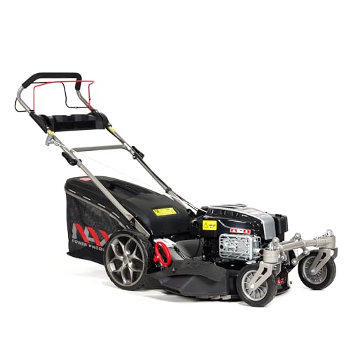 NAX POWER PRODUCTS Briggs & Stratton 5000S Motor 875Exi Serie 190 cm3 ReadyStart Schnittbreite 56 cm Korb 75 l Vorderräder Benzintraktionsrasenmäher