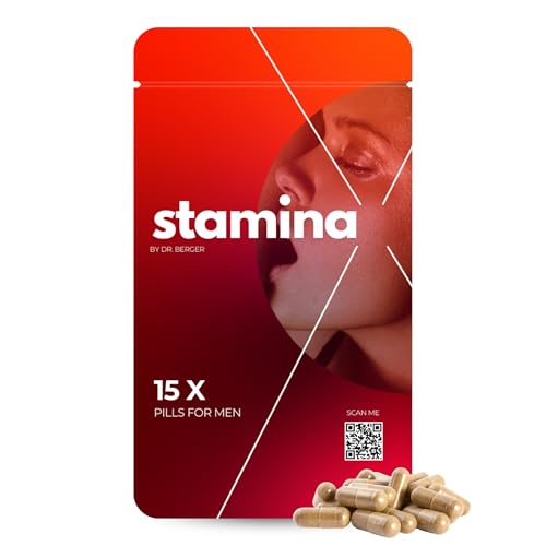 Stamina Potenzkapseln für Männer – 15 Kapseln – Maca, Tribulus, Ginkgo & Sibirischer Ginseng – Natürliches Potenzmittel mit L-Arginin & Zink – Unterstützung für männliche Vitalität & Sofortwirkung