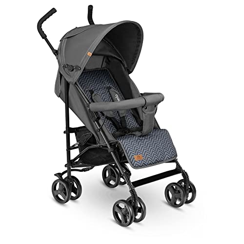 LIONELO Elia Buggy Klein Zusammenklappbar Kinderwagen Bis 15 Kg, Rücken Und Fußstützenverstellung Hinterradbremse, Moskitonetz, Einkaufskorb