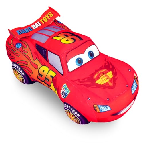 Philoctes Anime Cars Plüschfigur, 25 cm Cars Plüsch Puppe, Auto Plüschtier, Cars Kuscheltier, Cars Plush Toy Plüschtier Geschenk für Kinder