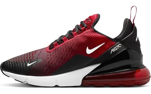 Nike Herren Air Max 270 Freizeit-Schuhe, Gym Red/White/Black, 48.5