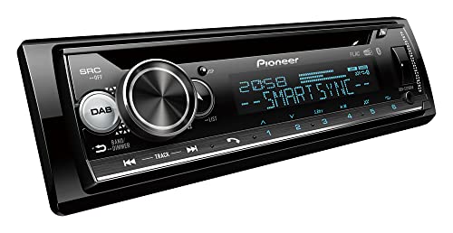 Pioneer DEH-S720DAB-AN inklusive DAB Antenne, 2-DIN Autoradio, CD-Tuner mit FM und DAB+, Bluetooth, MP3, USB und AUX-Eingang, RGB-Beleuchtung, Freisprecheinrichtung, Smart Sync App, 13-Band-Equalizer