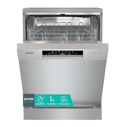 Gorenje GS642E90X Freistehender Geschirrspüler, 60 cm, 13 Maßgedecke, Total AquaStop, vollständiger Überlaufschutz, Hygiene Programm, SpeedWash Funktion, Selbstreinigung, UltraClean Besteckkorb