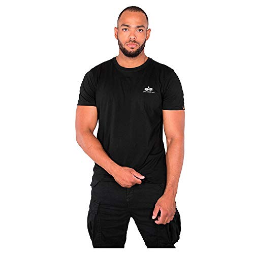 Alpha Industries Basic T Small Logo T-Shirt für Herren Black