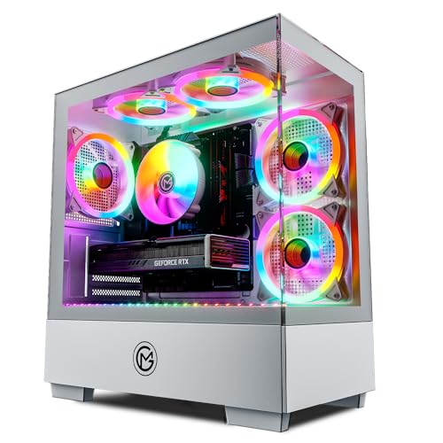 GameMachines Evolv Snow Edition - Gaming PC - AMD Ryzen 7 5700X - GeForce RTX 5060-1TB SSD - 32GB DDR4 - WiFi - Win 11 Pro