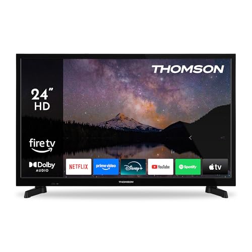 Thomson 24 Zoll (60 cm) HD LED Smart TV mit Fire TV, Alexa Sprachsteuerung, AirPlay, Wi-Fi, Triple Tuner (Kabel/Satellit/Antenne), Bluetooth 5.0, HDMI, USB, AV IN, CI+, 24HF2S35