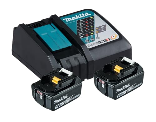 Makita Power Source Kit (2x Werkzeugakku mit Ladestation, Ersatzakkus für Elektrowerkzeuge von Makita) 197570-9