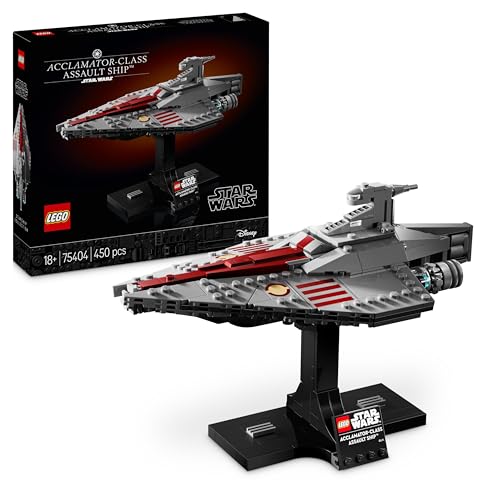 LEGO Star Wars 75404 Assault Ship der Acclamator-Klasse aus Angriff der Klonkrieger - Sternenschiff zum Sammeln, Bauen und Ausstellen - Fantasy Bauset - Geschenk für Erwachsene und Jugendliche Fans