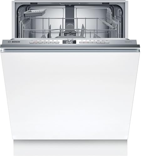 Bosch SMV4ETX08E, Serie 4, Smarter Geschirrspüler Vollintegriert 60 cm, Besteckkorb, Spülmaschine mit Programmassistent, besonders Leise, Rackmatic, Automatische Türöffnung, InfoLight, AquaStop