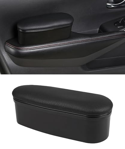 Flaconi Armlehne Auto,Armlehnen Polster Auto,Mit Aufbewahrungsbox Auto-Armlehnenkissen,Auto Armlehne Aufbewahrungsbox,PU Leder Ergonomische Auto Handlauf Armlehnen,Für die Ellbogenstütze im Auto