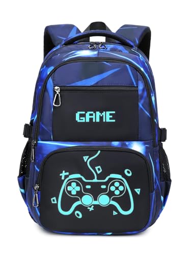 Lmwzh jungen for schulrucksack teenager schulranzen jungen for schultasche Reflektierender rucksack Wasserdicht game school bag