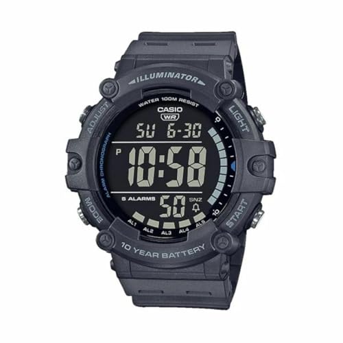 Casio Unisex-Erwachsene Digital Quartz Uhr mit Kunststoff Armband AE-1500WH-8BVEF