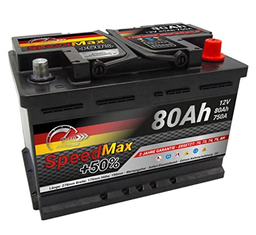 Autobatterie Speed Max ersetzt (80 Ah)