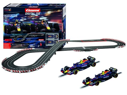 Carrera DIGITAL 132 / Formula 1 Race of The Champions/Red Bull Racing RB20 M. Verstappen vs. S. Pérez / 7.3 m Racetrack/Wireless 2.0 / Up to 6 Drivers/Scale 1:32 Formula 1 Racetrack Set