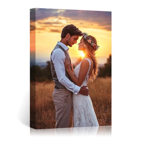 Leinwanddrucke mit Ihren Fotos – individuelle Leinwand für Heimdekoration, Portrait und Wandkunst für Wohnzimmer – schwebende Rahmen erhältlich (13 x 18 cm)