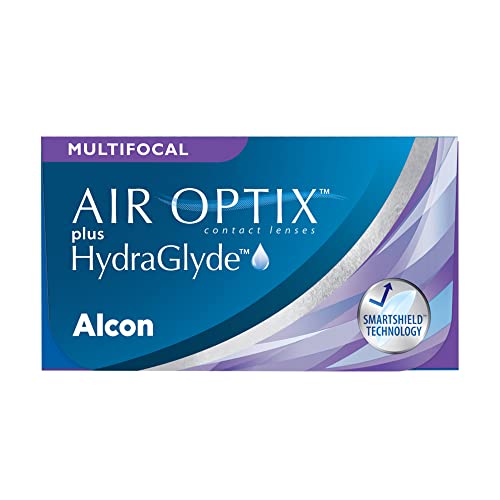 Air Optix plus HydraGlyde Multifocal Monatslinsen weich | 3 Stück | BC 8.6 mm | DIA 14.2 mm | ADD LOW | -02.75 Dioptrien