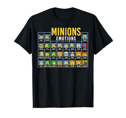Despicable Me Minions Periodic Table Of Emotions T-Shirt
