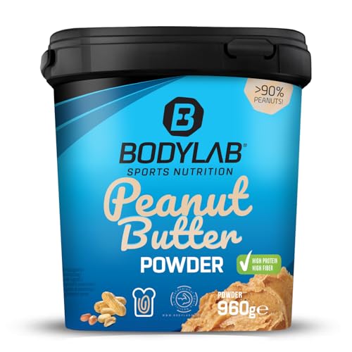 Bodylab24 High Protein Peanut Butter Powder Light 960g, proteinhaltiges Pulver aus gemahlenen Erdnüssen, mit allen Nährstoff-Vorteilen von Erdnüssen bei deutlich geringerem Fettanteil
