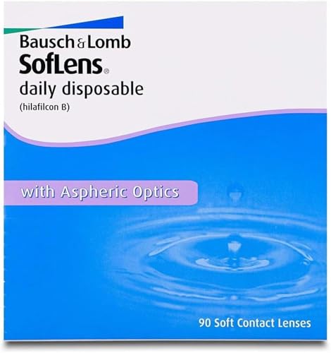 Bausch + Lomb SofLens daily disposable Tageslinsen, sphärische Kontaktlinsen, weich, 90 Stück BC 8.6 mm / DIA 14.2 / -2.75 Dioptrien