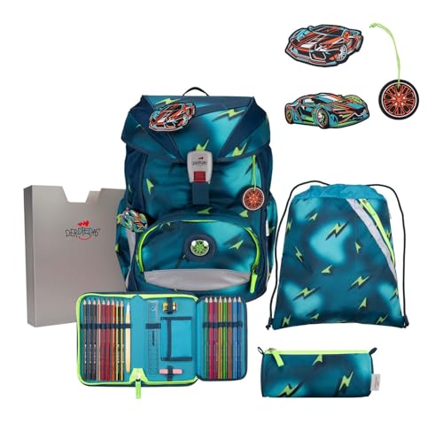DerDieDas ErgoFlex Schulranzenset 5-teilig Magic Light