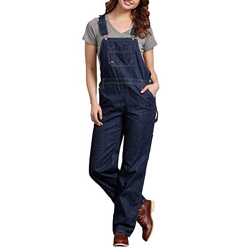 Dickies, Damen, Latzhose im legeren Stil mit geradem Bein, DUNKEL INDIGO, M