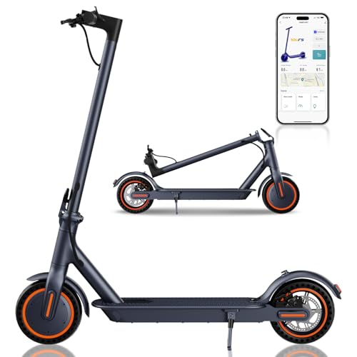 QnQ E Scooter,2025 8,5 Zoll Faltbarer Roller, 500 W/25 km/h Motor, 25-30 km Reichweite, pannensichere Wabenreifen, APP-Steuerung und LED-Anzeige, 36 V 7,8 Ah Akku, max. 120 kg