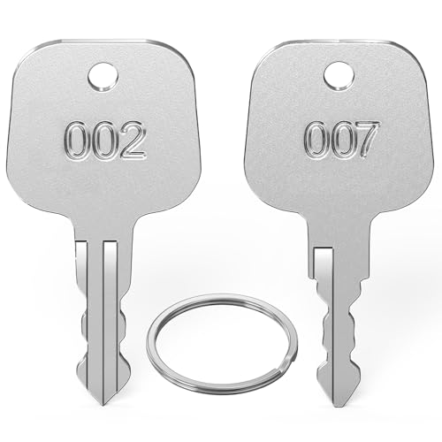 Schlüssel Kompatibel mit TSA, Ancable 2 Stück 007 002 Schlüssel Multifunktionale Gepäckschlüssel, Master Key Kompatibel mit TSA 007 002 Schloss für Gepäck Koffer Passwort Schlösser