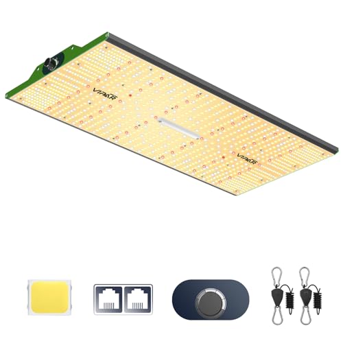 VIPARSPECTRA P2000 250w Grow Lampe,Pflanzenlampe Led Vollspektrum,Pflanzenlampen LED Grow Light mit Daisy-Chain 6 Levels Dimmen 0-100% Für Heimgrow Von Anzucht zur Blüte für Growzelt 120x60cm 120x90cm