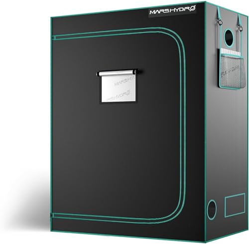 MARS HYDRO Growzelt 150x80x200cm,Indoor Grow Tent Reflektierende Mylar Zuchtzelte Hydrokultur,abnehmbaren Boden Tablett,für Pflanzen wachsen Raum