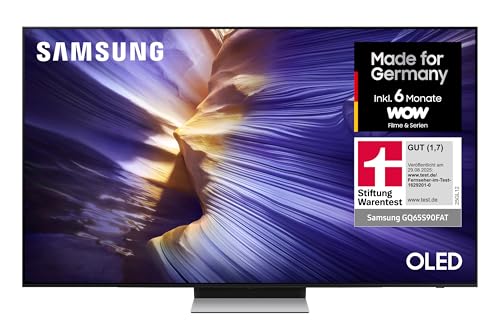 Samsung OLED 4K S90F 65 Zoll (163 cm), UHD Fernseher, NQ4 AI Gen3 Prozessor, OLED HDR+, 4K Upscaling Pro, Dolby Atmos, Gaming Hub, Motion Xcelerator 144Hz, Samsung Vision AI Smart TV