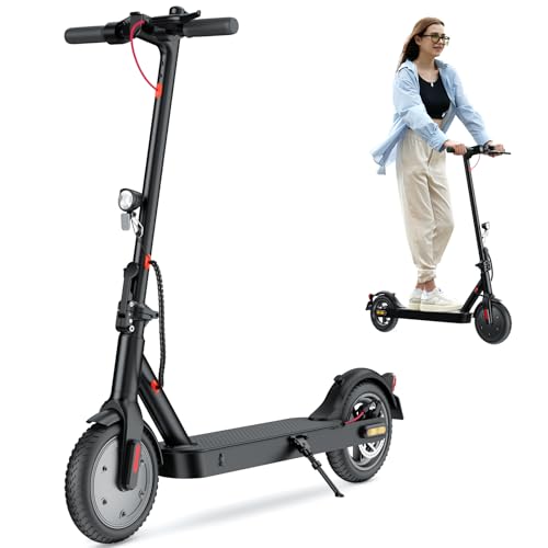 iScooter E Scooter mit Straßenzulassung, ABE Elektroroller Belastung bis 120kg, 30 km Reichweite, LED, 20km/h, 350W Motor, 8,5 Zoll Wabenreifen,Duales Bremssystem E Roller für Erwachsene