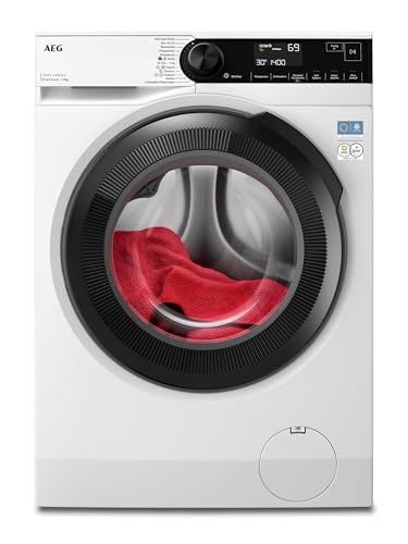 AEG Waschmaschine 9kg, Serie 7000 ProSteam - Dampf-Programm – Weniger Bügeln & Mehr Frische, A-20%, Leise, Mengenautomatik, Nachlegefunktion, Startzeitvorwahl, Vollwasserstopp, 1400 U/min, LR7AMZ491FL