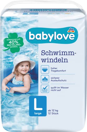 babylove Schwimmwindeln Größe L (10 - 14 kg), 12er pack