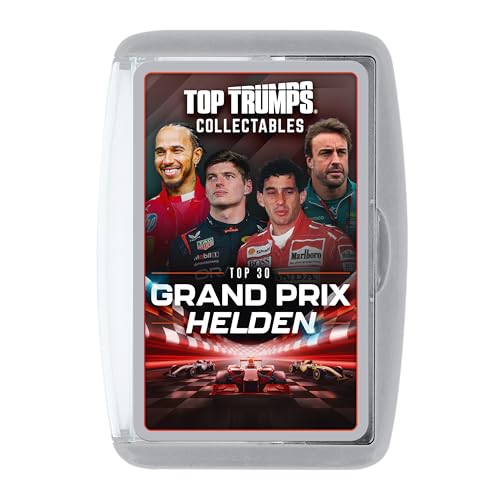 Winning Moves Top Trumps Collectables Grand Prix Helden Kartenspiel für Kinder & Erwachsene - Fanartikel Grand Prix Helden Edition Lernspiel - 2+ Spieler ab 6+ Jahre - Deutsch