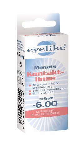Eyelike Monatskontaktlinse, -3.75 Dioptrien, 1 Stück