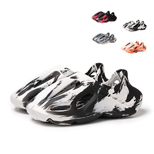 EDOSSA Unisex Schaumstoff-Läuferschuhe, Kissenwolkenschuhe, rutschfest, superweich, modische Schuhe (schwarz, Erwachsene, Damen, numerisch_7, numeric_range, uk_footwear_size_system, numeric_8,