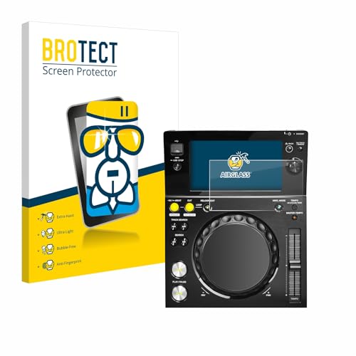 BROTECT Schutzglas für Pioneer XDJ -700 Schutzfolie Panzer Folie Glas Displayschutz Made in Germany [Kratzfest 9H, Anti-Fingerprint,Transparent]