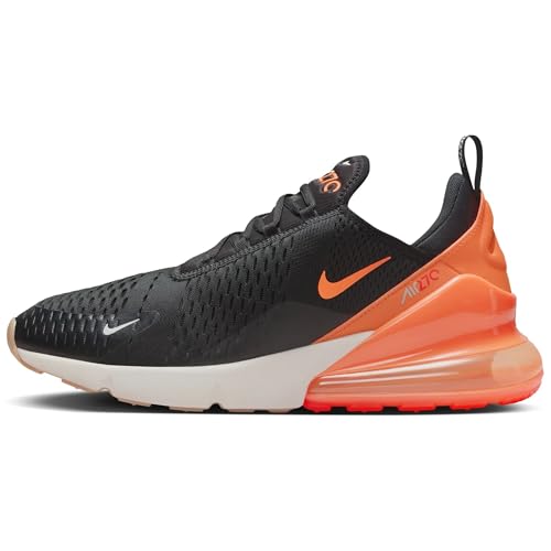 Nike Herren Air Max 270 Sneaker, Black/Total Orange/Bright Crim, 43