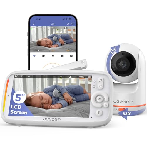 Jeeber 2K/3MP Babyphone mit Kamera und App - Ohne ABO, 5