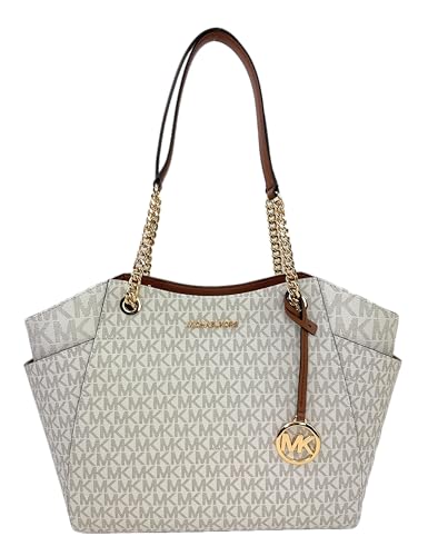 Michael Kors 30S7GTTT7B Damen Jet Set Item Satchel, vanille, L, Jet Set Travel