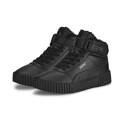 PUMA Mädchen Carina 2.0 Mid Wtr Jr Sneaker, Puma Black Puma Black Dark Shadow, 37 EU