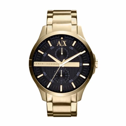 Armani Exchange Watch For Men, Chronograph Movement and 46mm Case Size with Stainless steel, Leather or Silicone strap