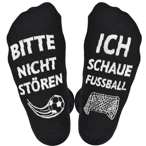 Brightdeal Lustige Fussball Socken 38-45, Fußball Fanartikel Geschenke für Männer, Funny Football Socks für Geburtstags Vatertag Weihnachten Geschenk für Männer