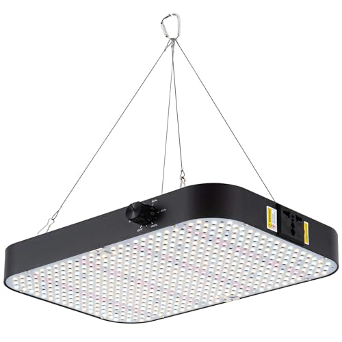FECiDA 130 Watt LED Pflanzenlampe Dimmbar, 12000 Lumen LED Grow Lampe Vollspektrum mit Daisy Chain Funktion, 576 PSC LEDs Grow Light Perfekt für 60x60cm Growzelt Pflanzenwachstum