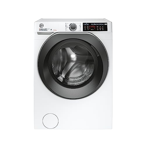 Hoover H-WASH&DRY 500 HD 495AMBS/1-S Waschtrockner/Energieeffizienzklasse D/A/Füllmenge Waschen 9 kg/Trocknen 5 kg/Active Steam/BPM Inverter Motor/Mix-Power-System/WiFi + Bluetooth